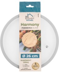 Pokrievka MagicHome Harmony, sklenená, 26 cm