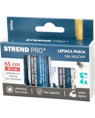Mucholapka Strend Pro, na muchy, lepový pás, bal. 4ks