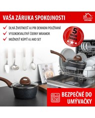 Rajnica MagicHome Black Marble Line, so sklenenou pokrievkou, 16 cm