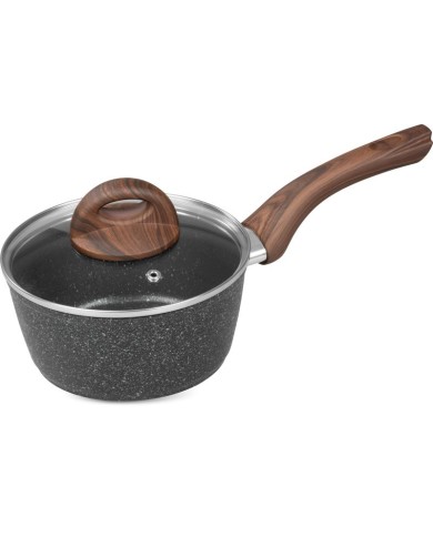 Rajnica MagicHome Black Marble Line, so sklenenou pokrievkou, 16 cm