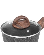 Rajnica MagicHome Black Marble Line, so sklenenou pokrievkou, 16 cm