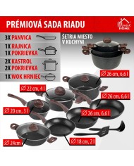 Sada riadu MagicHome Black Marble Line, 13 dielna