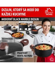 Sada riadu MagicHome Black Marble Line, 13 dielna