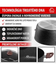 Sada riadu MagicHome Black Marble Line, 13 dielna