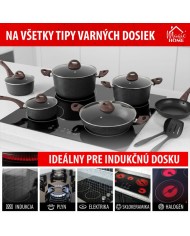 Sada riadu MagicHome Black Marble Line, 13 dielna