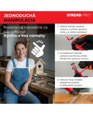 Brúska Strend Pro, mini, priama, vŕtanie a brúsenie, 130 W, s príslušenstvom, 210ks