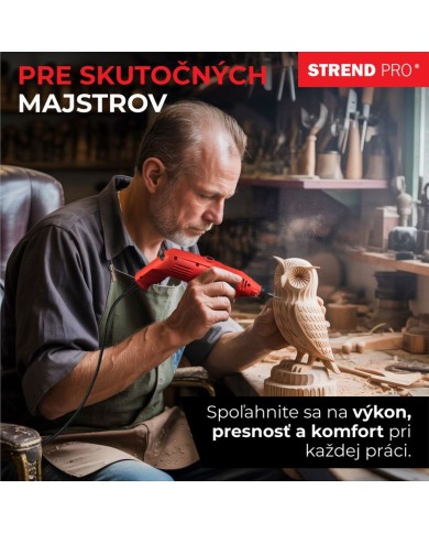 Brúska Strend Pro, mini, priama, vŕtanie a brúsenie, 130 W, s príslušenstvom, 210ks