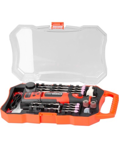 Brúska Strend Pro, mini, priama, vŕtanie a brúsenie, 8 V, 1500 mAh, s príslušenstvom