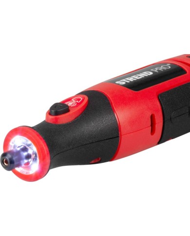 Brúska Strend Pro, mini, priama, vŕtanie a brúsenie, 8 V, 1500 mAh, s príslušenstvom