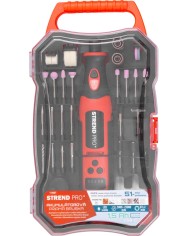 Brúska Strend Pro, mini, priama, vŕtanie a brúsenie, 8 V, 1500 mAh, s príslušenstvom