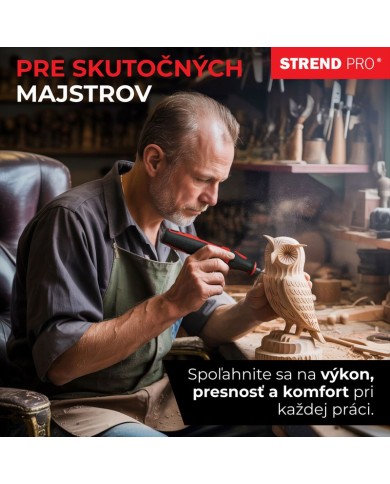 Brúska Strend Pro, mini, priama, vŕtanie a brúsenie, 8 V, 1500 mAh, s príslušenstvom