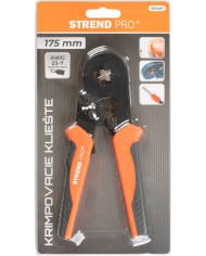 Kliešte Strend Pro, 175 mm, krimpovacie, na káble, 0,25-10mm