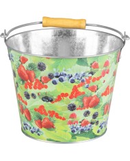 Vedro Strend Pro, 5 lit., kovové, potlač kvety/ovocie, rôzne druhy