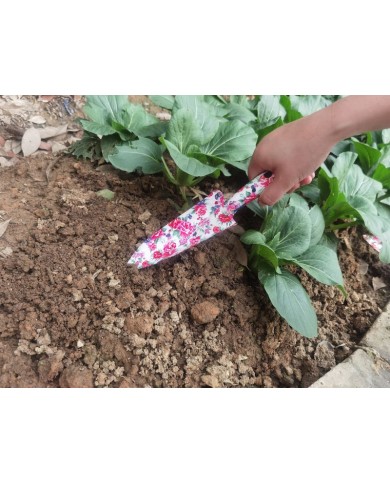 Lopatka Strend Pro, záhradnícka, sadenicová, potlač kvetov, 30x6 cm, Ladies line