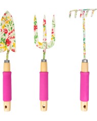 Sada náradia Strend Pro, záhradnícka, 3 dielna, potlač kvetov, Ladies line