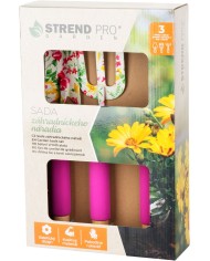 Sada náradia Strend Pro, záhradnícka, 3 dielna, potlač kvetov, Ladies line