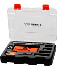 Sada Strend Pro Premium, na vŕtanie otvorov pre šikmé kolíkové spoje, pre stolárov, 55 ks