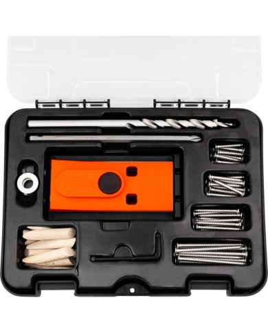 Sada Strend Pro Premium, na vŕtanie otvorov pre šikmé kolíkové spoje, pre stolárov, 55 ks