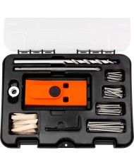 Sada Strend Pro Premium, na vŕtanie otvorov pre šikmé kolíkové spoje, pre stolárov, 55 ks