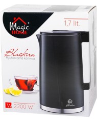 Kanvica MagicHome Blackira, 1850-2200 W, 230 V, 50 Hz, 1700 ml, rýchlovarná