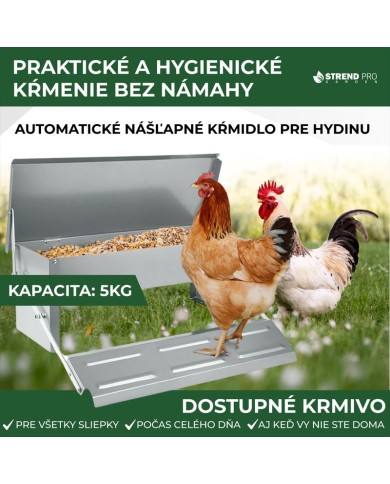 Kŕmitko Strend Pro, pre hydinu, automatické, nášľapné, max. 5 kg