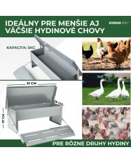 Kŕmitko Strend Pro, pre hydinu, automatické, nášľapné, max. 5 kg