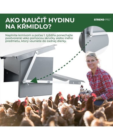 Kŕmitko Strend Pro, pre hydinu, automatické, nášľapné, max. 5 kg