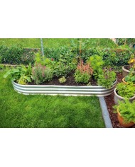 Záhon Strend Pro Garden, vyvýšený, pozinkovaný, 90x120x30 cm