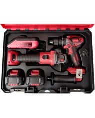 Set Worcraft XCUBE001 ShareSYS Toolbox, skrutkovač CHD-S20LiBA + uhlová brúska CAG-S20LiBS-125 mm, bezuhlíkové, 2x 4.0 Ah akumul