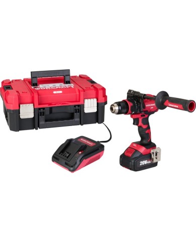 Set Worcraft XCUBE004 ShareSYS Toolbox, bezuhlíkový skrutkovač CHD-S20LiBH, 1x 4.0 Ah akumulátor, 1x nabíjačka