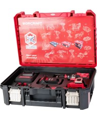 Set Worcraft XCUBE004 ShareSYS Toolbox, bezuhlíkový skrutkovač CHD-S20LiBH, 1x 4.0 Ah akumulátor, 1x nabíjačka