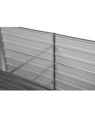 Záhon Strend Pro Garden, vyvýšený, 80x160x77 cm, kov, EXTRA PEVNÝ