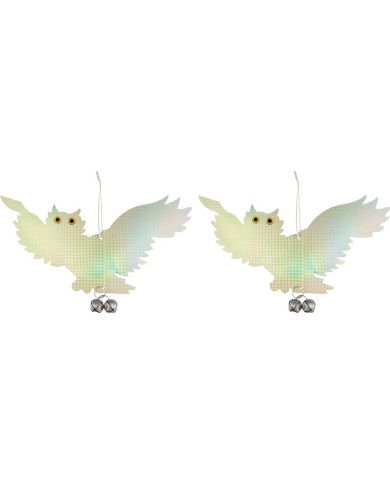 Plašič vtákov Strend Pro, sova, reflexná, s rolničkou, 39x26 cm, bal. 2 ks