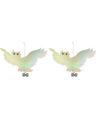 Plašič vtákov Strend Pro, sova, reflexná, s rolničkou, 39x26 cm, bal. 2 ks