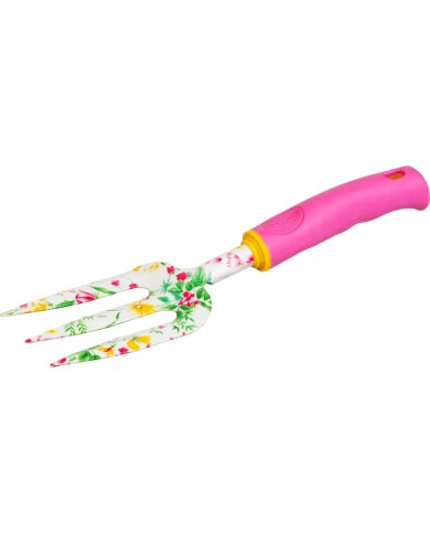 Vidlica Strend Pro, záhradnícky, potlač kvetov, ružový, 30x8 cm, Ladies line