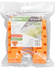 Klipsy na uchytenie fólie Strend Pro, na pareniská, na fóliovníky, priemer 13 mm, bal. 10 ks