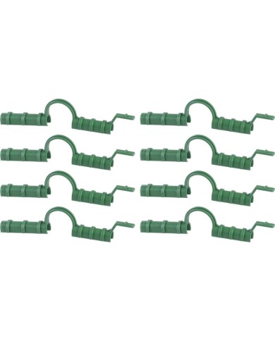 Klipsy na uchytenie fólie Strend Pro, na pareniská, na fóliovník, zelené, 8 mm, bal. 8 ks