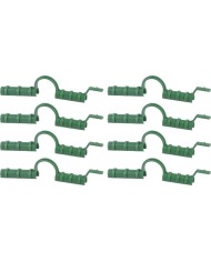 Klipsy na uchytenie fólie Strend Pro, na pareniská, na fóliovník, zelené, 8 mm, bal. 8 ks