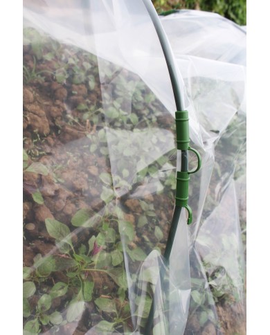 Klipsy na uchytenie fólie Strend Pro, na pareniská, na fóliovník, zelené, 8 mm, bal. 8 ks