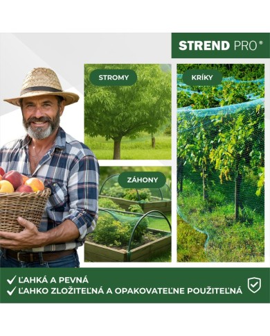 Sieť Strend Pro, 2x5 m, oko 18 mm, proti vtákom, PE