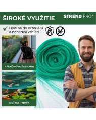 Sieť Strend Pro, 2x5 m, oko 18 mm, proti vtákom, PE