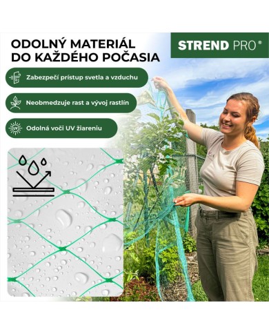 Sieť Strend Pro, 2x5 m, oko 18 mm, proti vtákom, PE