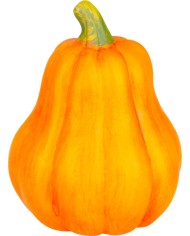 Dekorácia MagicHome Nature, Tekvica, oranžová, terakota, 7,5x7,5x10 cm