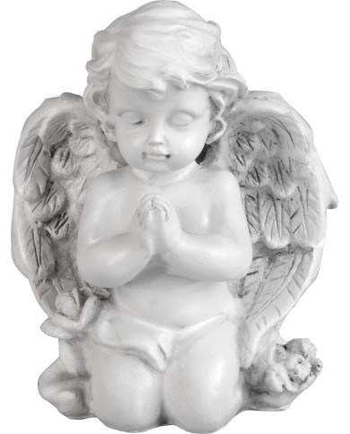 Dekorácia MagicHome, Modliaci anjelik, polyresin, na hrob, 9x7,5x11 cm