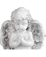 Dekorácia MagicHome, Modliaci anjelik, polyresin, na hrob, 9x7,5x11 cm