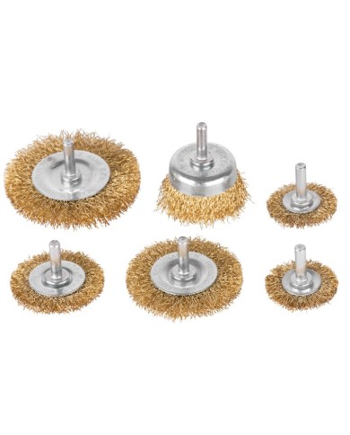 Kefa na brúsenie Tigerlion 8220, hrncová, vlnitá, 6-dielna sada kief, so stopkou