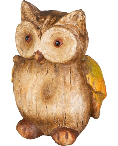 Dekorácia MagicHome Nature, Sova, polyresin, 7,8x6,8x10 cm
