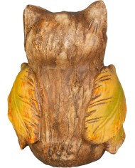 Dekorácia MagicHome Nature, Sova, polyresin, 7,8x6,8x10 cm