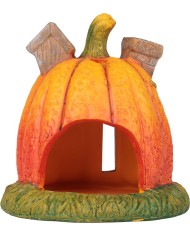 Dekorácia MagicHome Nature, Tekvica domček, terakota, 16,2x15x15,5 cm