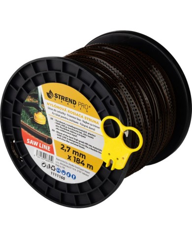 Silon na kosenie Strend Pro Premium SawLine 2,7 mm, L-184 m, zúbkovaný